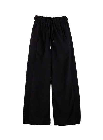 cozy-wide-fit-sweatpants-cn416 / Black