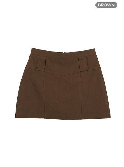 sleekline-mini-skirt-cs405 / Brown