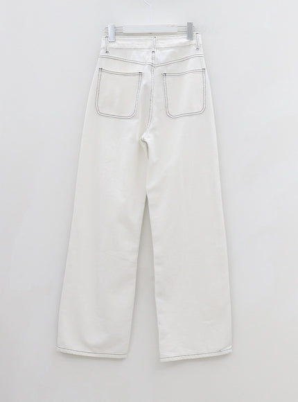 Stich Wide Pants CG03