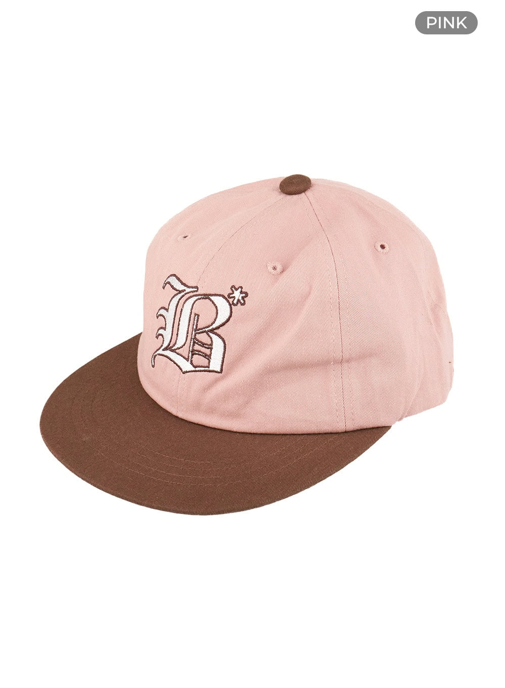 embroidered-lettering-cap-cu424 / Pink
