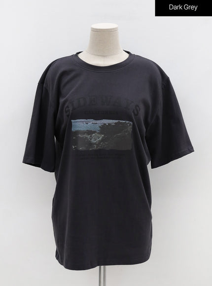 Sideways Graphic Oversized Tee OU19