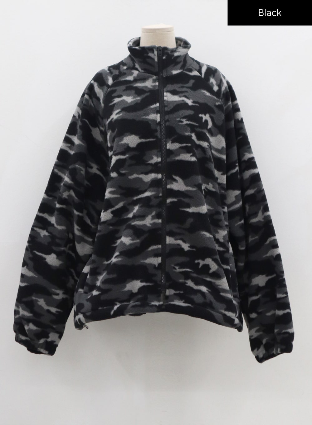 Oversize Military Pattern Soft Zipper Jacket CN17