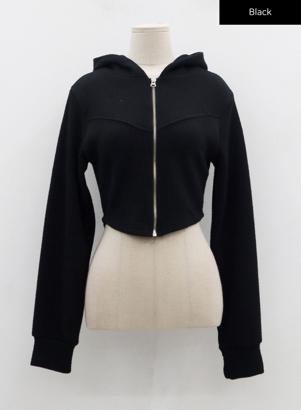 Crop Hooded Zipper Jacket CD02