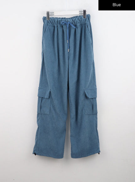 corduroy-cargo-pants-cn320 / Blue