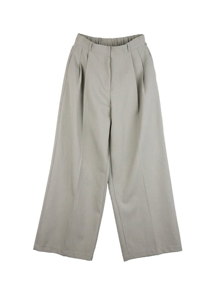 pintuck-wide-leg-slacks-on418 / Mint