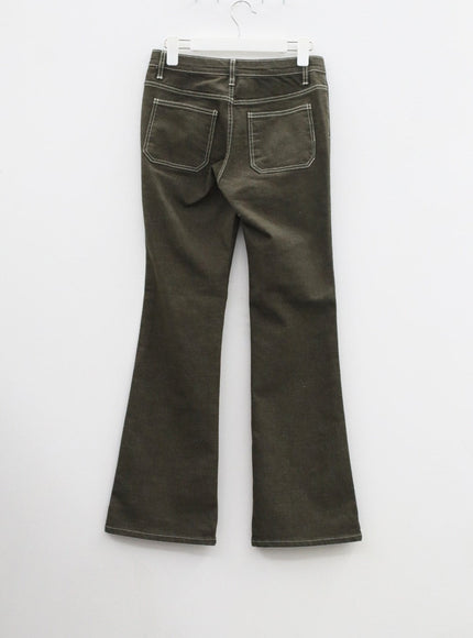 Twin Pocket Bootcut Pants CF328