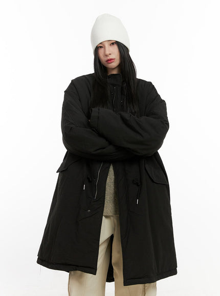 utility-long-parka-cn416 / Black