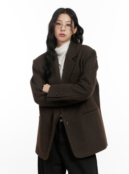 wool-blend-oversized-blazer-cn416 / Brown