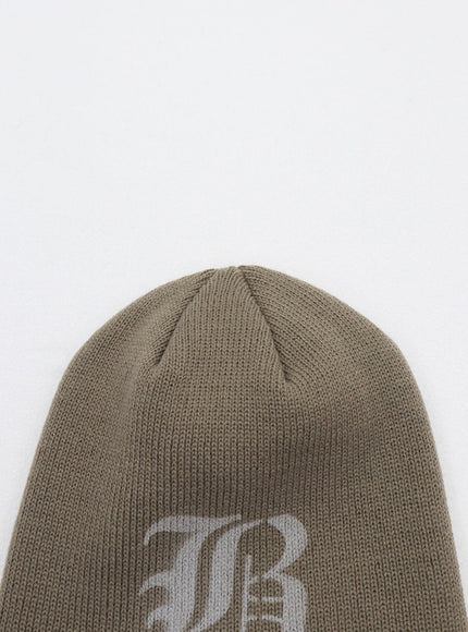 Lettering Detail Beanie Hat CD01