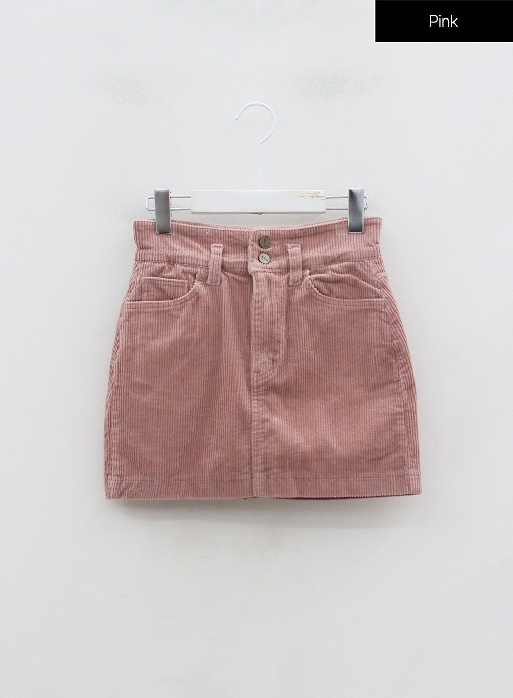 Two Button Corduroy Mini Skirt ON29