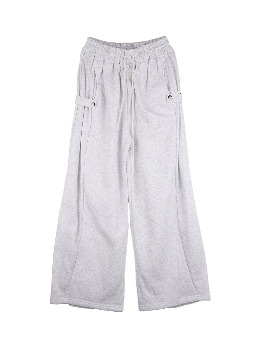 drawstring-wide-fit-sweatpants-cd423 / Light gray