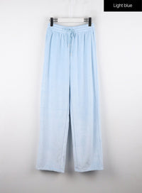 velvet-sweatpants-od318 / Light blue