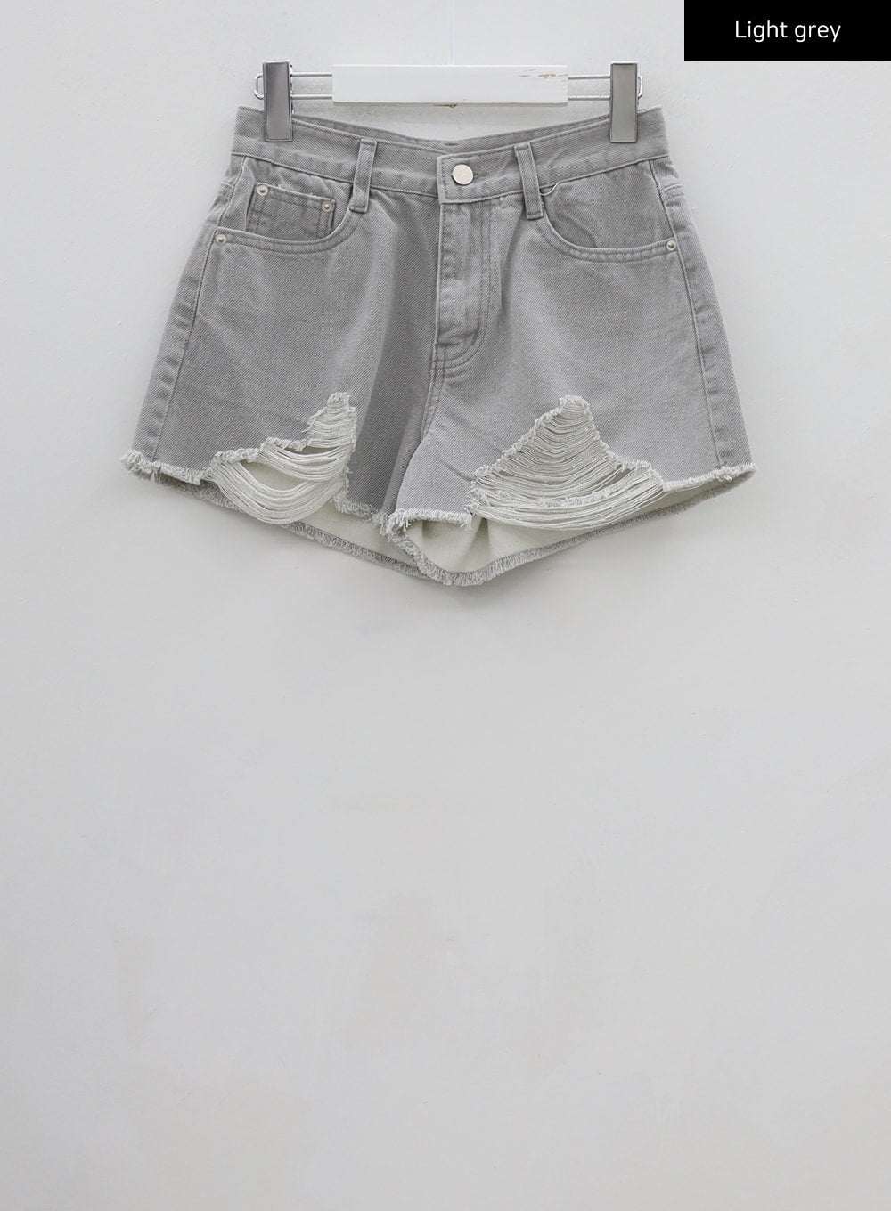 Distressed Color Short Pants BU29