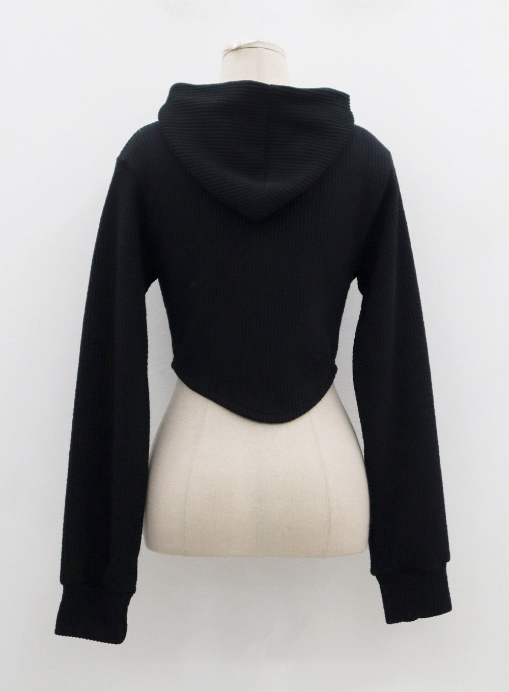 Crop Hooded Zipper Jacket CD02