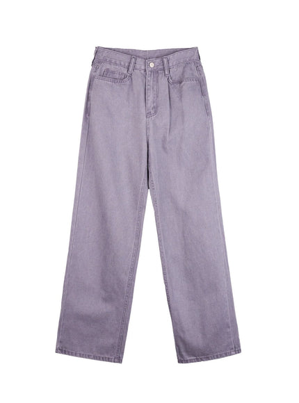 chloe-wide-leg-comfy-jeans-on418 / Purple