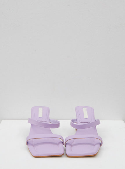 Double Strapped Pastel Heeled Sandals OJ10