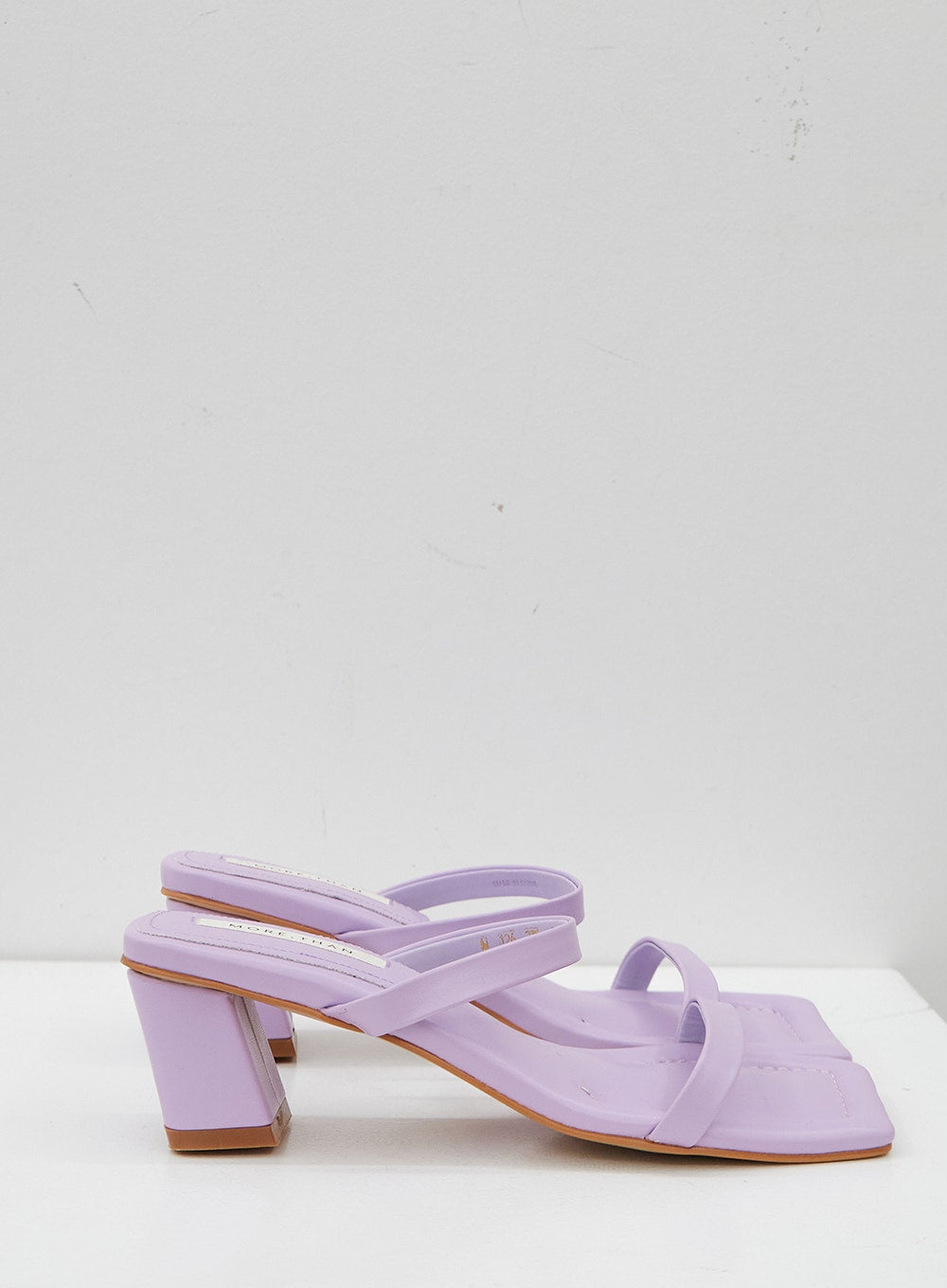 Double Strapped Pastel Heeled Sandals OJ10