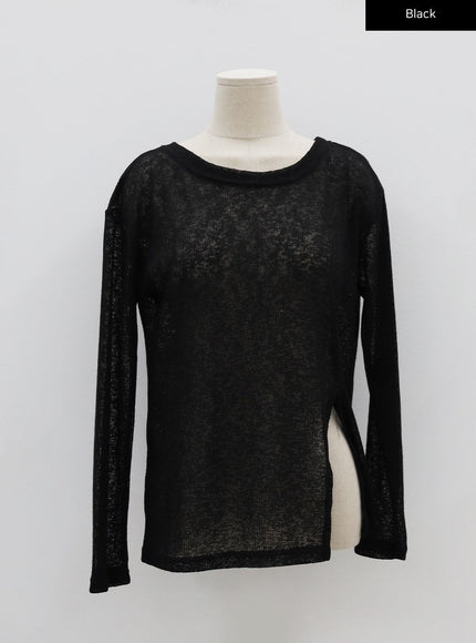 Sheer Cool Asymmetrical Top CJ21