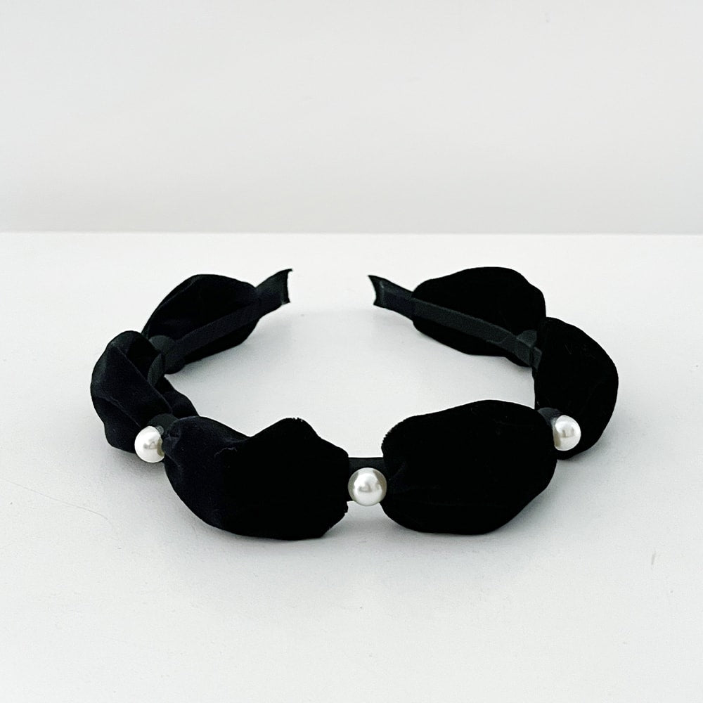 Pearl And Velvet Headband Ba101