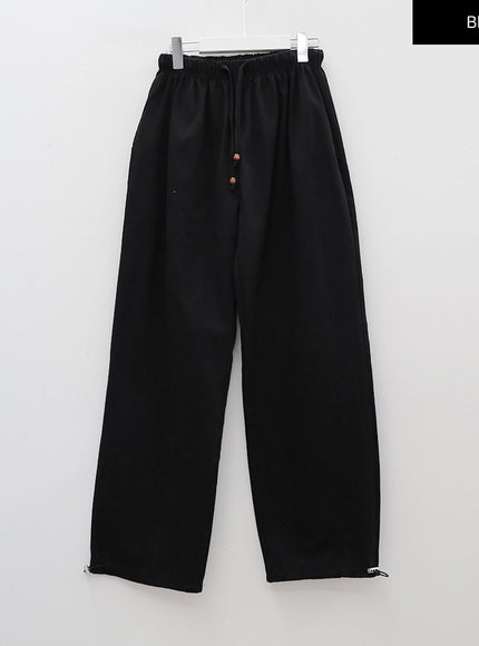 Drawstring Waist Detail Wide Leg Sweats CA27