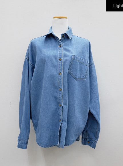 Relaxed Fit Denim Shirt CM10