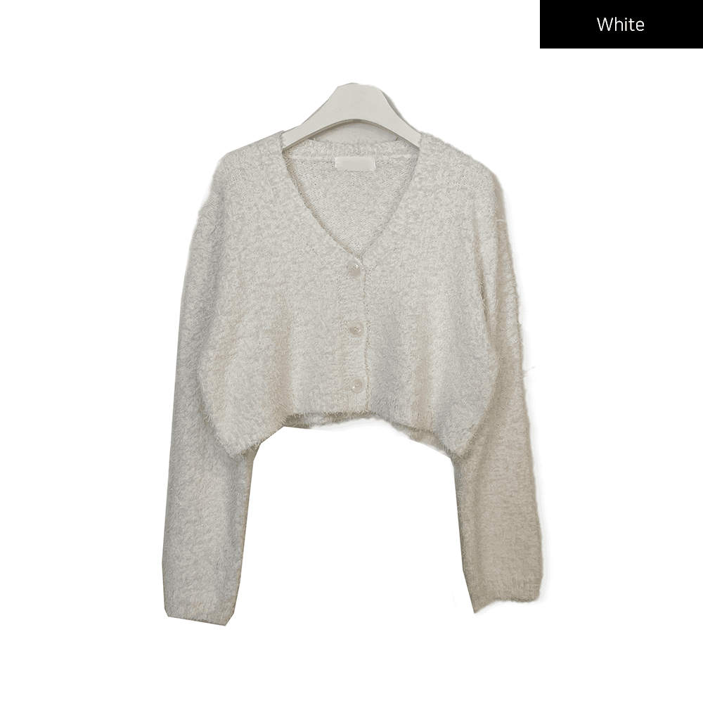 Boucle Cropped Cardigan CM8