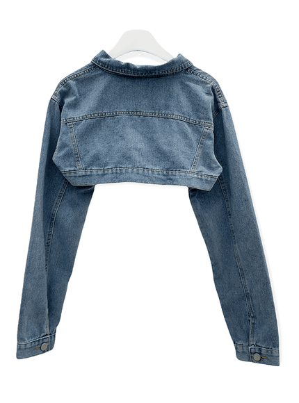 Denim Cropped Bolero Jacket C2701