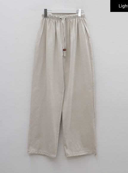 Drawstring Waist Detail Wide Leg Sweats CA27