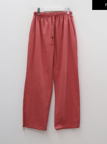 Drawstring Waist Detail Wide Leg Sweats CA27