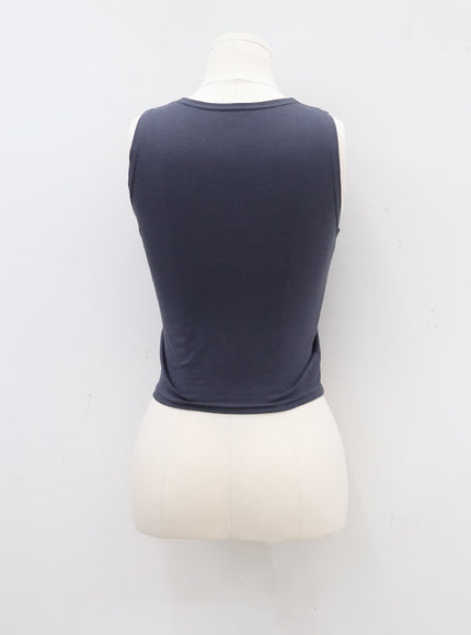 Round Neck Cropped Tank Top CA05